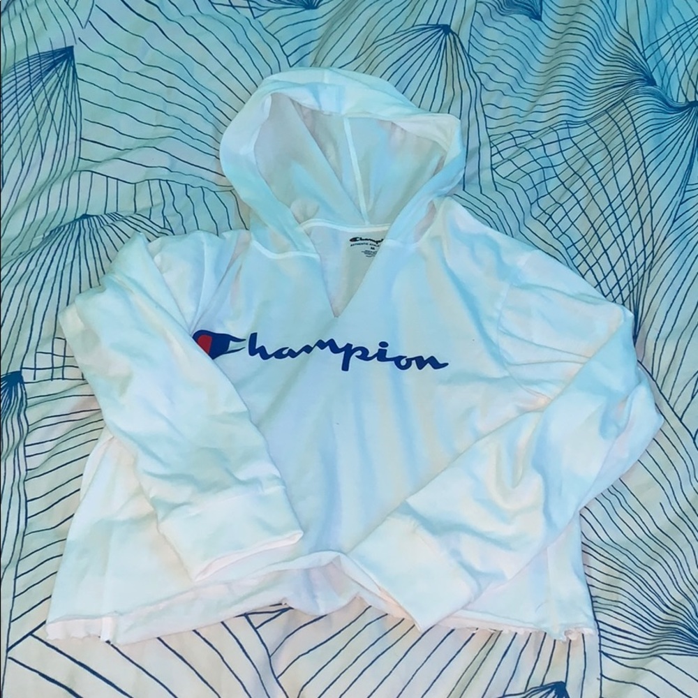 Champion Cropped Long Sleeve w/ Hood